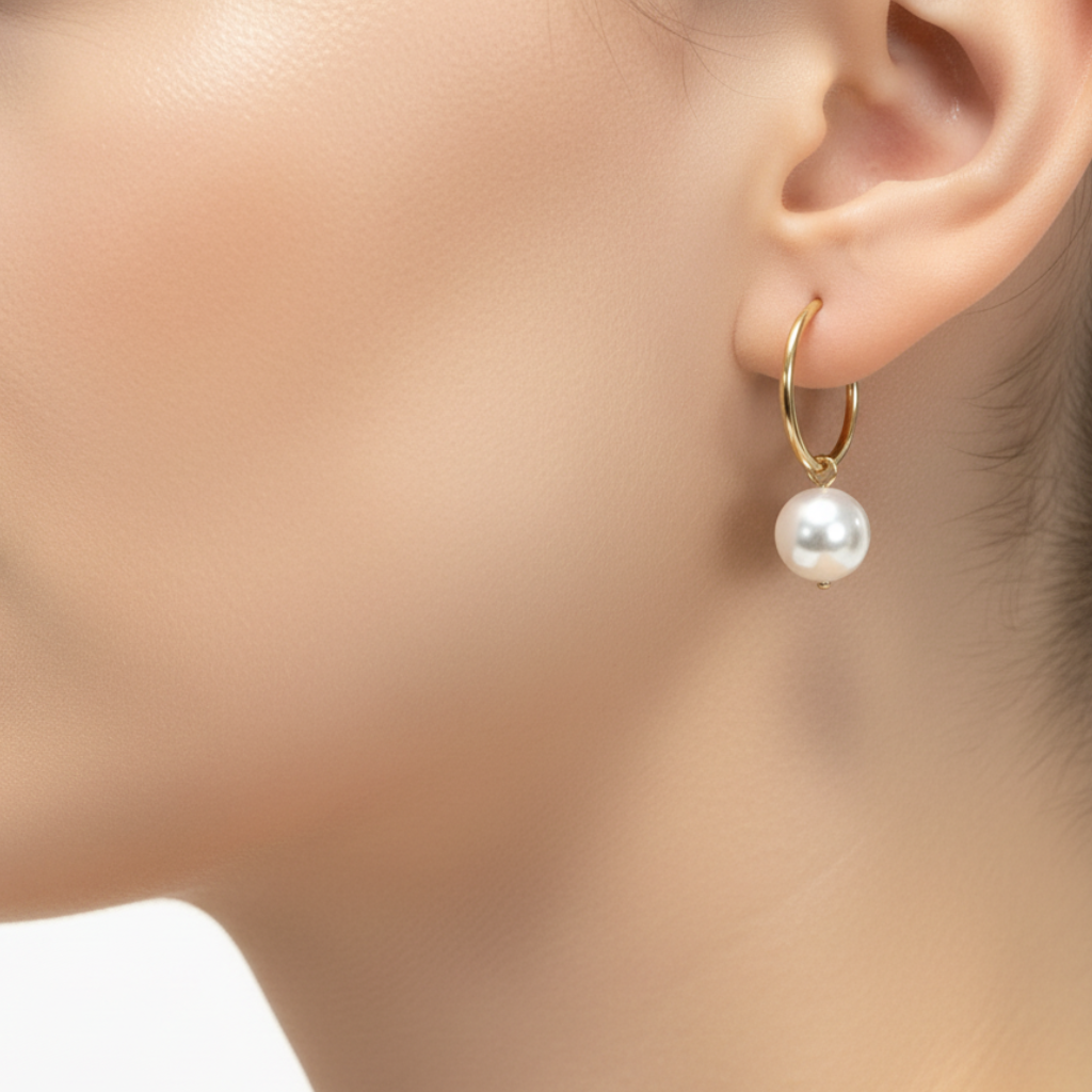 Boucles alliance perle fond blanc professionnel