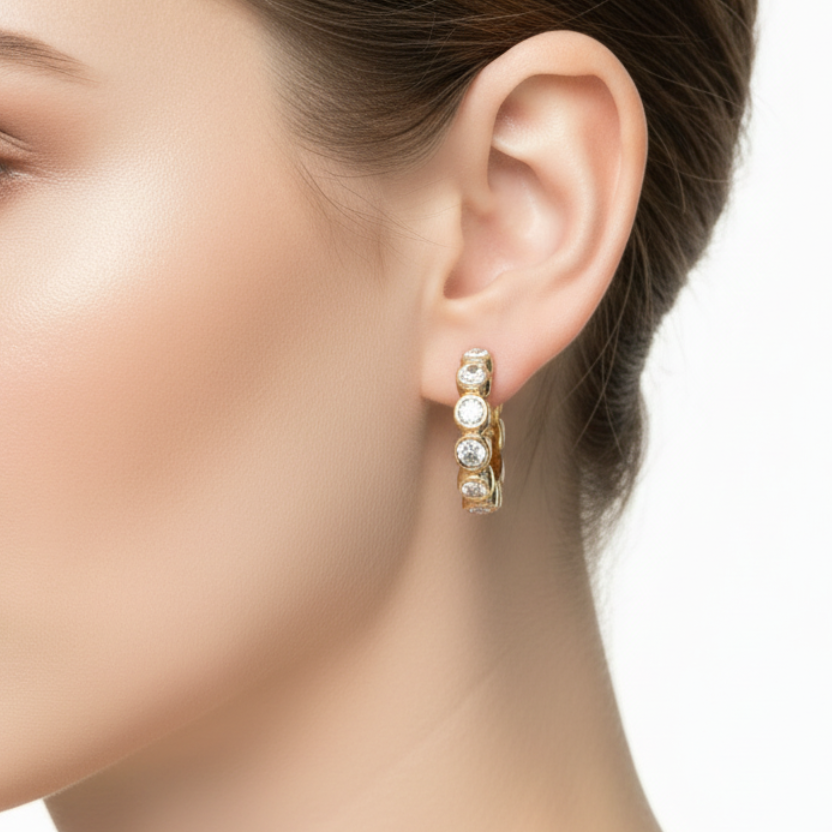 Boucles demi-alliance fond blanc professionnel