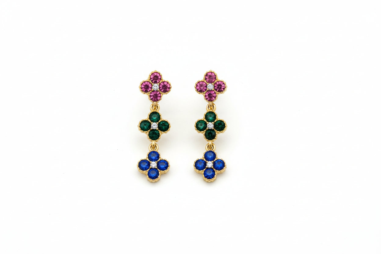 Boucles Princesse multicolores